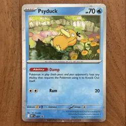 💫Pokemon TCG Psyduck *SWIRL* Mega Evolutions Black Star Promo Card 007 NM - Image 1