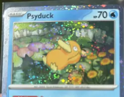 💫Pokemon TCG Psyduck *SWIRL* Mega Evolutions Black Star Promo Card 007 NM - Image 3