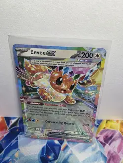 Pokemon Eevee EX TCG Prismatic Evolutions Double Rare Holo Card 075/131 - Image 1