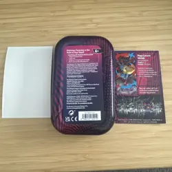 Pokemon Mega Evolution Mini Tin Mega Lucario Tin NO PACKS! Sticker & Info Card - Image 2