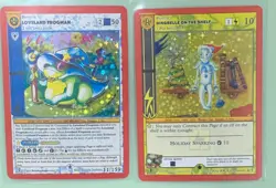 MetaZoo Holo Lot 2 Cards Loveland Frogman + Dingbelle on the Shelf Holiday Spark - Image 1