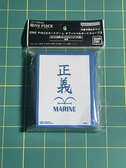 New One Piece Card Game Official Sleeves Assortment 3 Navy 70ct Bandai US Seller - Image 1