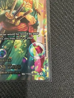 Roronoa Zoro PRB02-006 SP Alternate Art Azure Sea's Seven One Piece Card English - Image 4