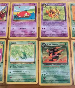 Vintage Pokemon Team Rocket Lot (10 Cards) - WOTC 2000 - Dark Series & Commons - Image 3