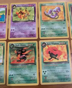 Vintage Pokemon Team Rocket Lot (10 Cards) - WOTC 2000 - Dark Series & Commons - Image 4