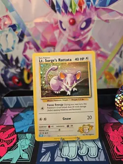 Lt. Surge's Rattata 015/034 Trading Card Game Classic Holo - Image 1