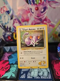 Lt. Surge's Rattata 015/034 Trading Card Game Classic Holo - Image 2