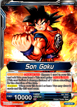 Awakened Strike SSB Son Goku | Leader Foil Dragon Ball Super Card NM P-026 Promo - Image 2