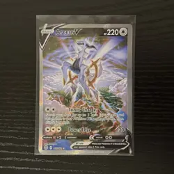 Pokemon TCG Arceus v Sword & Shield Brilliant Stars Holo Ultra Rare Card 166/172 - Image 1