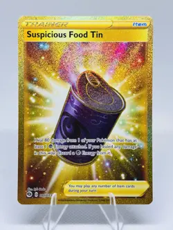 Pokemon Card Suspicious Food Tin 080/073 Champions Path SECRET RARE - NM - Image 1