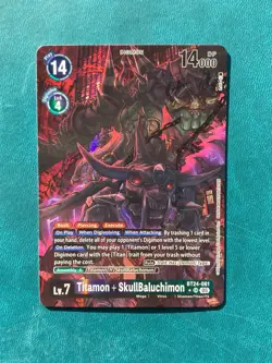 1x BT24-081 Titamon SkullBaluchimon Alternate Art Time Stranger Digimon Card x1 - Image 1