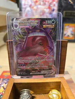 Pokemon TCG Gengar VMAX 157/264 Fusion Strike Ultra Rare Full Art Holo Card - Image 1