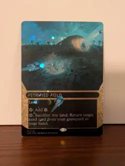 Petrified Field (0122) (Borderless) Galaxy Foil - Edge of Eternities MTG - Image 1