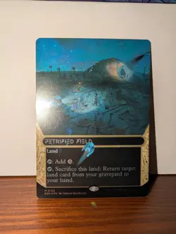 Petrified Field (0122) (Borderless) Galaxy Foil - Edge of Eternities MTG - Image 2