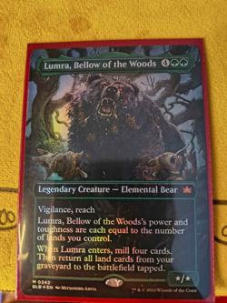 Lumra, Bellow of the Woods (Borderless) (0342) Bloomburrow Foil - Image 1