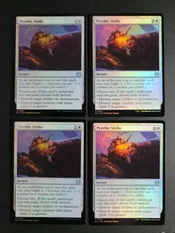 Pyrrhic Strike (X4 Foil) Uncommon MTG Lorwyn Eclipsed - Image 1