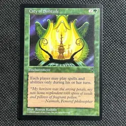 1996 MTG Magic The Gathering Visions City of Solitude NM Unplayed - Image 1