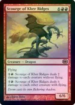 MTG Scourge of Kher Ridges - Foil MTG Future Sight NM - Image 1