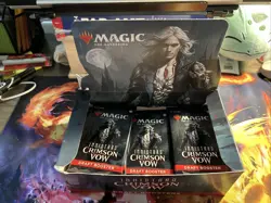 21 packs MTG Magic The Gathering Innistrad Crimson Vow Booster packs SEALED NEW - Image 1