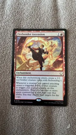 Firebender Ascension #137 Avatar: The Last Airbender Foil Rare - Image 1