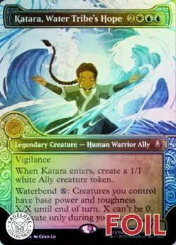 MTG Katara, Water Tribe's Hope (Showcase) (351) | NM Foil | Avatar {TLA} - Image 1