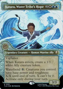 MTG Katara, Water Tribe's Hope (Showcase) (351) | NM Foil | Avatar {TLA} - Image 2