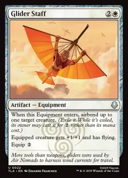 Glider Staff (Foil) - 22 - Avatar: The Last Airbender- Near Mint - MTG - Image 1