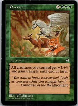Overrun U TMP #243 LP MTG Magic - Image 1