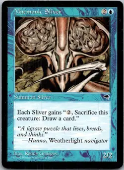 Mnemonic Sliver U TMP #77 LP MTG Magic - Image 1