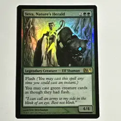 Yeva, Nature’s Herald 197/249 Rare FOIL Core Set 2013 Magic the Gathering MTG LP - Image 1