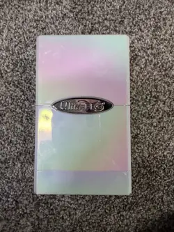 Ultra Pro Satin Tower Deck Box Iridescent Pearl White - Image 1