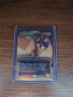 Aang and Katara (Borderless) Avatar: The Last Airbender: Eternal-Legal Foil - Image 1
