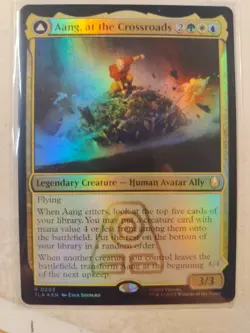 Foil Aang at the Crossroads TLA 0203 Rare Mtg Magic The Gathering Avatar - Image 1