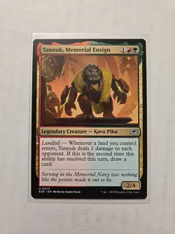 Tannuk, Memorial Ensign - Edge of Eternities - NM - Uncommon Legendary Creature - Image 1