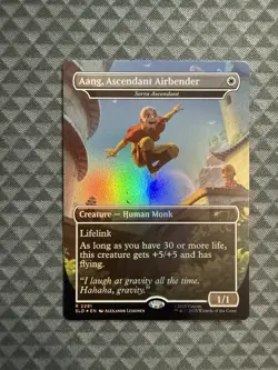 MTG Aang, Ascendant Airbender #2291 Rainbow Foil R Secret Lair Drop Series (SLD) - Image 1