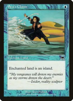 SEA'S CLAIM X 4 E/X+ ONSLAUGHT MAGIC THE GATHERING - Image 1