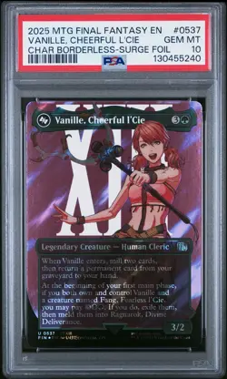 2025 MTG FINAL FANTASY #0537 VANILLE, CHEERFUL L'CIE PSA 10 - Image 1