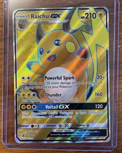 Pokemon TCG Raichu GX SM90 Black Star Promo Sun and Moon - Image 1