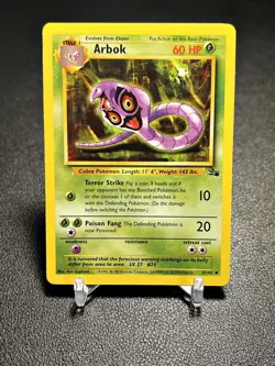 1999 Pokemon TCG Arbok 31/62 Fossil Unlimited - NM - Image 1