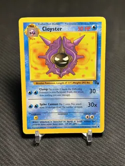 1999 Pokemon TCG Fossil Cloyster 32/62 Uncommon - LP - Image 1