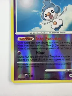 Mime Jr. 90/130 Diamond and Pearl Reverse Holo NM/LP Pokemon - Image 3
