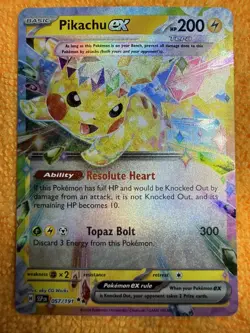 Pikachu ex 057/191 Double Rare - Surging Sparks Pokemon TCG - Image 1