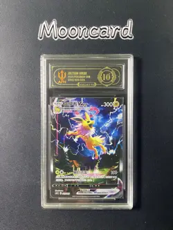 APH Black 10* Pokemon Chinese Jolteon VMAX Full Art 2024 CSHC 009/009 - Image 1