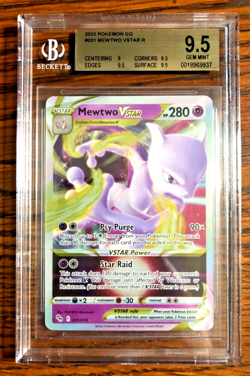 Mewtwo VSTAR Ultra Rare #031 - BGS GEM MINT 9.5 - 2022 Pokemon GO - Pokemon TCG - Image 1