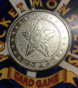Staryu Pokemon Battle Metal Coin Meiji 1998 Promo SILVER 1ST Japanese - Image 1