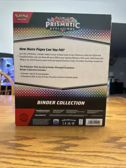 Pokemon TCG: Scarlet & Violet Prismatic Evolutions Binder Collection Sealed - Image 2