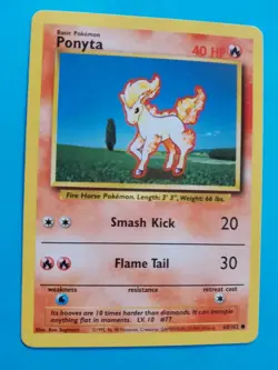 Ponyta 60/102 - LP - Base Set, WOTC Pokemon - Image 1