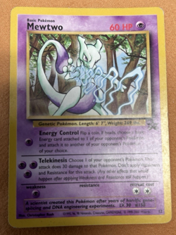 Mewtwo 12 Promo Wizards Black Star Promos Pokemon MP-HP - Image 5