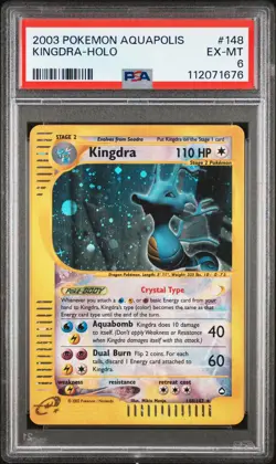 2003 POKEMON AQUAPOLIS #148 KINGDRA-HOLO PSA 6 - Image 1