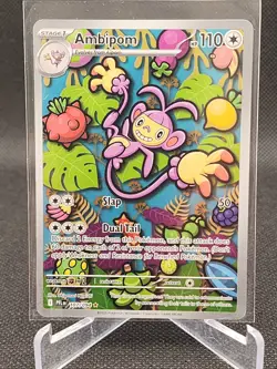 Pokemon TCG Ambipom 107/094 Me02: Phantasmal Flames Holo - Image 1